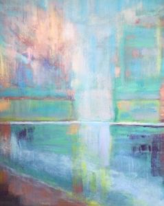 color splash, abstract acrylic composition: Symphony 2