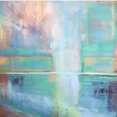 Abstract Abstract art, color splash, abstract acrylic composition: Symphony 1